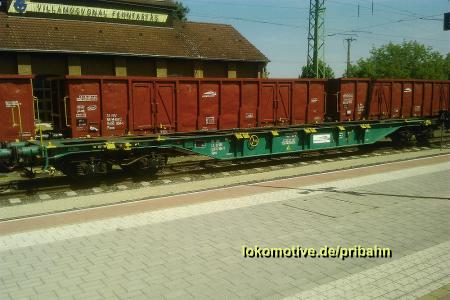 GySEV-Güterwagen Sgns 4556 006-9 und Eaos 5400 034-1